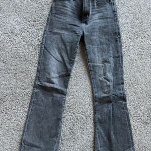 Abercrombie & Fitch Dark Gray  cropped Flare Jeans